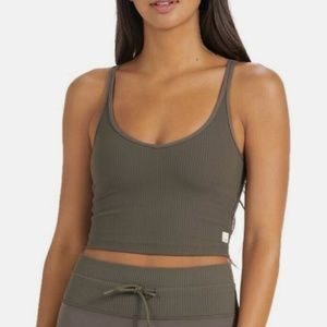 VUORI rib crop exercise tank, small